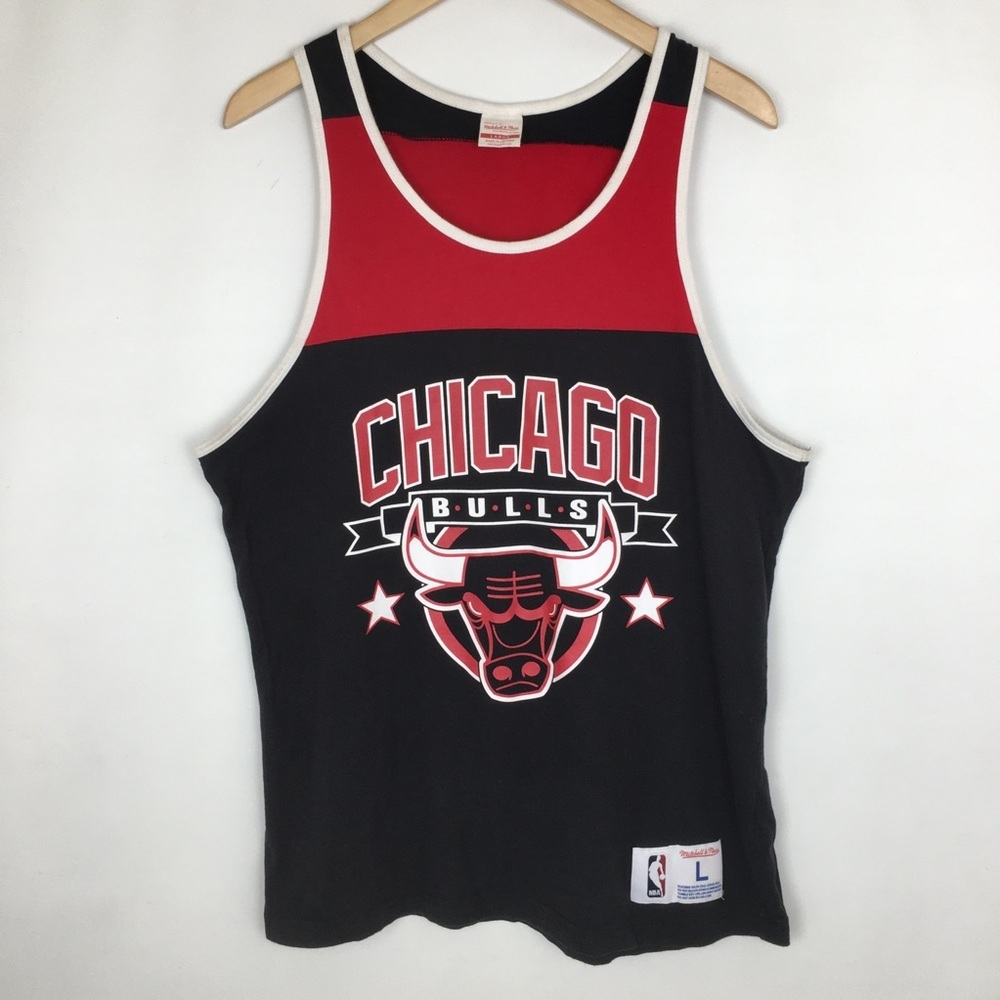 Retro Mitchell & Ness Chicago Bulls Basketball Graphic Tank Top Men’s Size L
